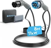 Ładowarki samochodowe - Kabel EV Typ 2 11kW 16A 3-Fazy 8m bokman Torba Ściereczka Tryb 3 Wytrzymały - miniaturka - grafika 1