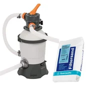 Akcesoria do basenów - Pompa filtrująca piaskowa 3028 l/h z piaskiem Bestway - miniaturka - grafika 1