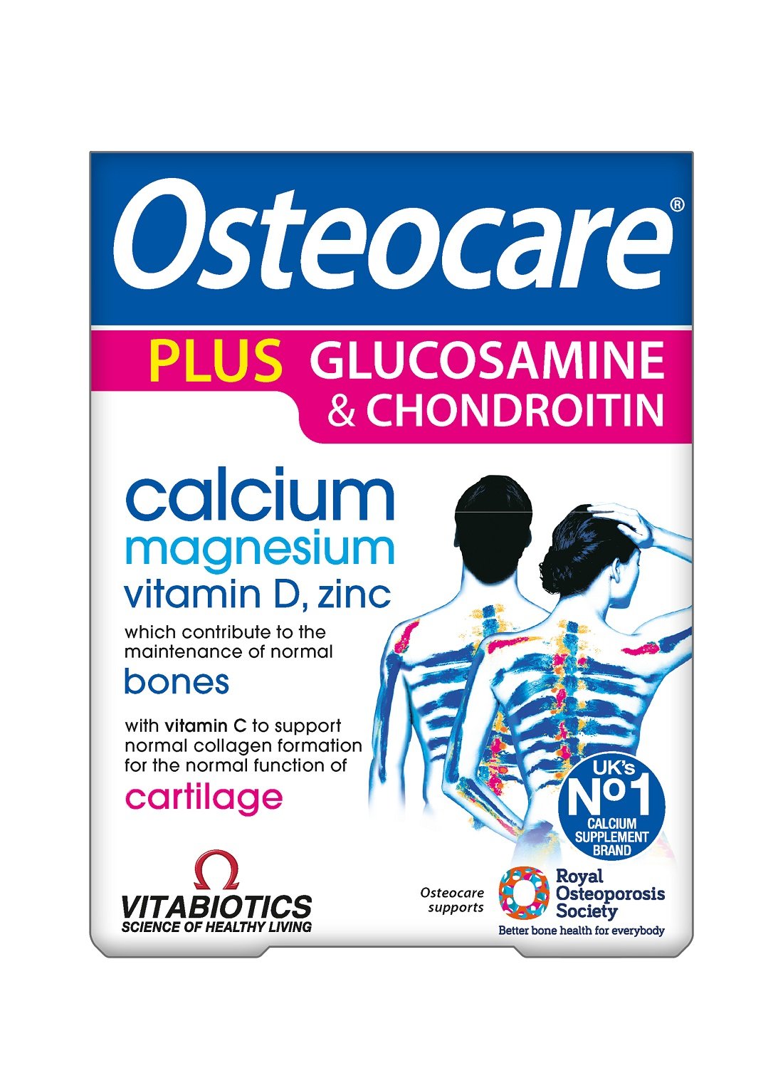 Vitabotics Osteocare Glucosamine & Chondroitin Na Zdrowe Kości