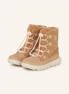 Botki damskie - Sorel Botki Sznurowane Explorer™ Cozy beige - grafika 1