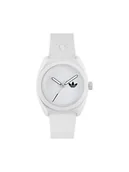 Zegarki męskie - adidas Zegarek Project Three AOST24548 Biały - miniaturka - grafika 1