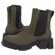 Botki damskie - Botki Oliwkowe 23541 9 (NE339-c) Nessi - miniaturka - grafika 1