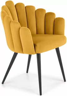Halmar Nowoczesne krzesło designerskie - musztardowy - Krzesła - miniaturka - grafika 1