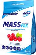 Odżywki na masę - Gainer 6PAK Nutrition Mass Pak 1000 g Malinowy (5902811813495) - miniaturka - grafika 1