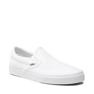 Trampki damskie - Vans Tenisówki Classic Slip-On VN000EYEW00 True White - grafika 1