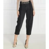 Spodnie damskie - Pinko Jeansy MADDIE BELT MOM FIT DENIM BLA | Regular Fit - miniaturka - grafika 1