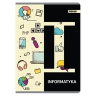 Zeszyty szkolne - Zeszyt tematyczny, informatyka w formacie A5, 60 kartek w kratkę, metalizowany - miniaturka - grafika 1