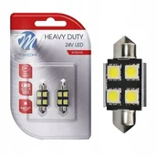 Żarówki samochodowe - Żarówki C5w Led 36mm Canbus Dioda Biała 24v Tir - miniaturka - grafika 1