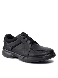 Clarks Półbuty Bradley Walk 261533327 Czarny - Półbuty męskie - miniaturka - grafika 1