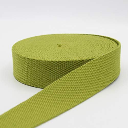 5 m gruby gruby pasek bawełniany zielony (65) 3 cm