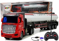 Modele zdalnie sterowane - LEANToys Ciężarówka Cysterna Gaz Zdalnie Sterowana 27 Mhz 1:48 Biała 9079 - miniaturka - grafika 1