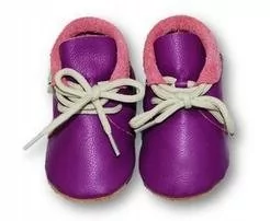 Buty dla dziewczynek - Ekotuptusie Mokasyny Fiolet Buciki,Paputki Roz.18 - grafika 1
