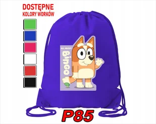 Worek Szkolny Na Wf Buty Dla Dziecka Niebieski Piesek Króliko + Imię - Worki na buty Worek Szkolny Na Wf Buty Dla Dziecka Niebieski Piesek Króliko + Imię - Worki na buty - miniaturka - grafika 1