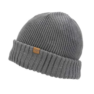 SEALSKINZ Unisex wodoodporna czapka z mankietem w zimnej pogodzie - szara, mała/średnia - Czapki damskie - miniaturka - grafika 1