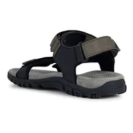 Sandały męskie - Geox Sandały męskie Uomo Strada, Wojskowy, 47 EU - miniaturka - grafika 1