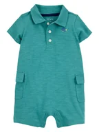 Pajacyki dla niemowląt - carter's Rampers w kolorze turkusowym - miniaturka - grafika 1