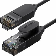 Kable miedziane - Ugreen Kabel sieciowy UGREEN NW122 Ethernet RJ45 Cat.6A UTP 1.5m czarny UGR388BLK - miniaturka - grafika 1