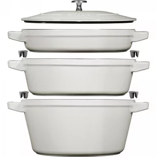 Zestaw 3 Naczyń + Pokrywka 24 Cm Truflowy Staub - Zestawy garnków i patelni - miniaturka - grafika 1