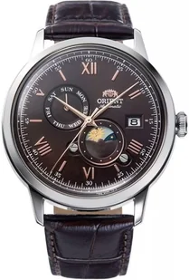 Zegarek Zegarek Orient RA-AK0804Y30B Bambino Sun & Moon Automatic - Zegarki męskie - miniaturka - grafika 1