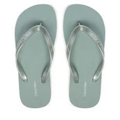 Klapki i japonki damskie - Japonki Calvin Klein Arwa HW0HW02956 Zielony - miniaturka - grafika 1