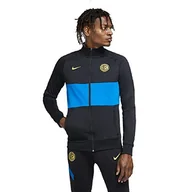 Kurtki męskie - Nike Męska kurtka sportowa Inter M Nk I96 Anthm Trk Jkt czarny czarny/niebieski spark/(tour yellow) (bez spon-away) L - miniaturka - grafika 1