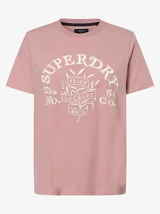 Superdry - T-shirt damski, różowy - Koszulki i topy damskie - miniaturka - grafika 1