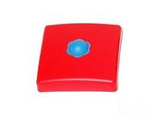 Kubki dla dzieci - Just Fun Plastikowa nasadka na belkę kwadratową 95x95 mm - czerwony - miniaturka - grafika 1