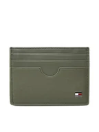 Etui na dokumenty i karty - Tommy Hilfiger Etui na karty kredytowe Th Flag Cc Holder AM0AM13517 Zielony - miniaturka - grafika 1