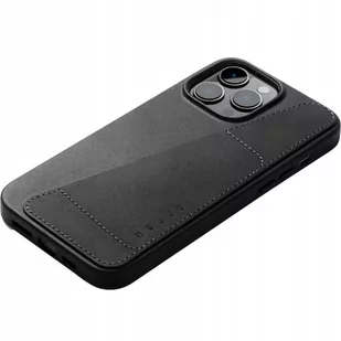 Mujjo Etui Full Leather Wallet Case do iPhone 14 Pro Max czarne - Etui i futerały do telefonów - miniaturka - grafika 1