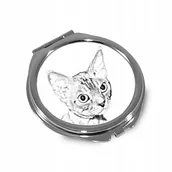 Lusterka do makijażu - Kot Devon rex Lusterko kieszonkowe składane - miniaturka - grafika 1
