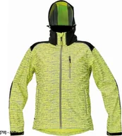 Odzież robocza - CERVA KNOXFIELD PRINTED - męska kurtka softshellowa z odblaskowym zadrukiem - żółty XS - miniaturka - grafika 1