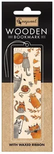 Zakładka drewniana Kocie historie - Cozywood - Zakładki do książek - miniaturka - grafika 1
