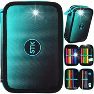 Piórniki - PIÓRNIK DWUKOMOROWY Z WYPOSAŻENIEM GRADIENT OCEAN - miniaturka - grafika 1