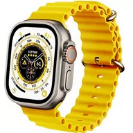 Akcesoria do smartwatchy - D-Pro Ocean Loop pasek opaska do Apple Watch 4/5/6/7/8/SE/Ultra 42/44/45/49mm (Yellow) - miniaturka - grafika 1
