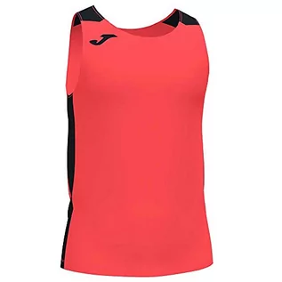 Koszulki sportowe męskie - Joma Top Record II Fluorkowy Różowy Czarny, 10222.031.XL - grafika 1