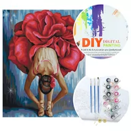 Malowanie po numerach - Malowanie po numerach W6596 Baletnica - miniaturka - grafika 1