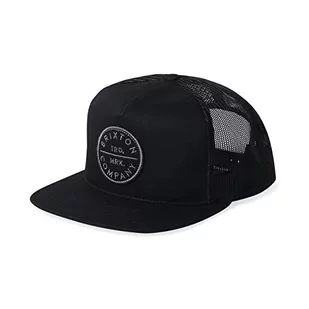 Brixton Czapka męska Pledge MP Mesh Cap, Black/Black, One Size, czarny/czarny, jeden rozmiar - Czapki męskie - miniaturka - grafika 1