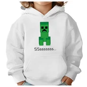 Bluzy dla dziewczynek - BLUZA DZIECIĘCA MINECRAFT 134-140 DLA DZIEWCZYNKI CHŁOPCA PREZENT - miniaturka - grafika 1