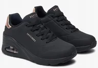 Sneakersy damskie - Buty sneakersy damskie Skechers Uno Wedge Hi Steps czarne 37 Eu - miniaturka - grafika 1
