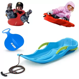 Sanki Bobslej z hamulcami Race S + Ślizg Jabłuszko - Sanki i ślizgacze - miniaturka - grafika 1