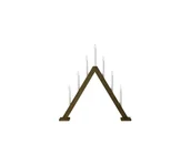 Ozdoby bożonarodzeniowe - Markslöjd 706227 - Świecznik bożonarodzeniowy ARIELE 7xE10/3W/230V drewno/biały - miniaturka - grafika 1