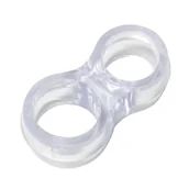 Akcesoria do drzwi - Agas Odbojnik na klamkę podwójny 47x18mm - miniaturka - grafika 1