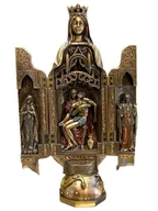 Figurki dekoracyjne - FIGURKA MATKI BOSKIEJ Z LOURDES TRYPTYK, OŁTARZ PODRÓŻNY - miniaturka - grafika 1