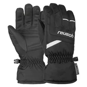 Rękawice narciarskie - Rękawice zimowe dziecięce z membraną Reusch Bennet R-TEX XT Junior 7701 czarno-biały - miniaturka - grafika 1