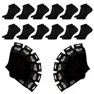 Skarpetki męskie - 12X SOKKO STOPKI MĘSKIE NISKIE BAWEŁNIANE CZARNE - SM12-S10-CZA-42-44 - miniaturka - grafika 1