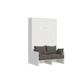 Łóżko 140 Kentaro sofa rozkładana pionowo popiel biały - Sofy i kanapy - miniaturka - grafika 1