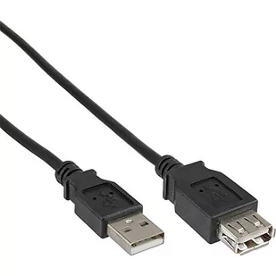 InLine Kabel USB USB A/A 0.5m Czarny 34650B - Kable USB - miniaturka - grafika 1
