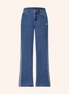 Spodnie damskie - Adidas Originals Jeansy Flare blau - adidas Originals - miniaturka - grafika 1