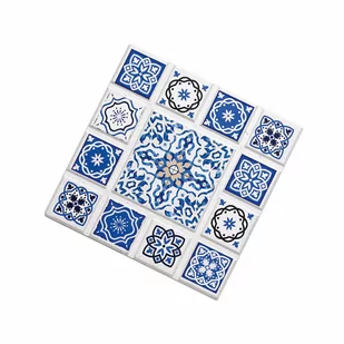 Podkładka, ceramika/korek, 16 x 16 cm, krzyż kod: ZS-057669 - Deski do krojenia - miniaturka - grafika 1