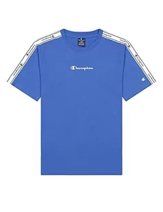 Champion Koszulka męska American Tape S/S, Blu Cobalto, S - Koszulki męskie - miniaturka - grafika 1
